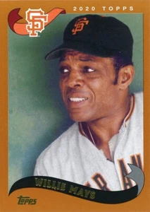2020 Topps Archives 2002 Border Willie Mays San Francisco Giants #297 MLB SF HOF - Picture 1 of 2