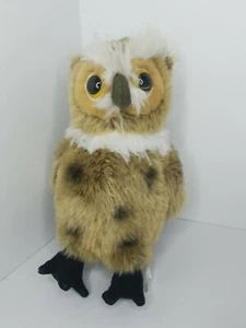 Wildlife Artists Brown Owl Plush Realistic Stuffed Animal Toy 7" - Picture 1 of 9