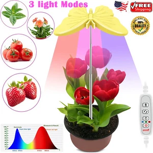 LED Grow Light Plant Growing Lamp Full Spectrum 3 Modes Butterfly Grow Light US - Picture 1 of 7