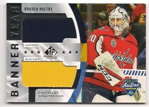 Braden Holtby 20-21 UD SP Game Used All-Star Skills Banner Year Jersey & Banner - Picture 1 of 1