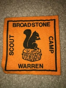 Boy Scout Camp Warren Broadstone Transatlantic England Council Camp Felt Patch - Picture 1 of 1