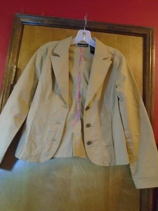 Chaqueta de jean para mujer DKNY mezcla beige algodón talla S - Imagen 1 de 4