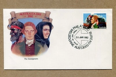 AUSTRALIA DAY, The Immigrants 1982, 1, 20 FDC - Image 1 of 2