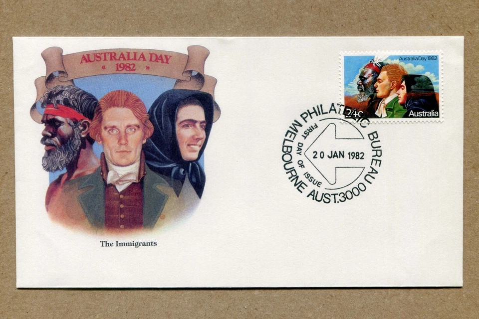 AUSTRALIA DAY, The Immigrants 1982, 1, 20 FDC - Image 1 of 2