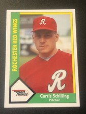 1990 CMC AAA Rochester Red Wings Green Backs Curt Schilling #5