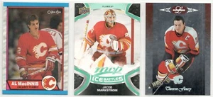 1989 OPC Al MacInnis | Markstrom MVP IB | Theo Fleury Leaf Limited Flames Lot x3 - Bild 1 von 1