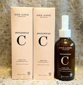 2x~One Love Organics~Botanical C Body Oil~120ml/4 fl oz each~Full Size~NIB~05/26 - Picture 1 of 1