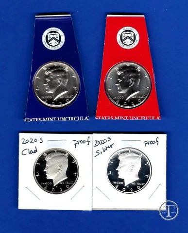 2020 PDSS  Kennedy Half Dollar Set- PD BU Plus Clad and Silver Proof -P D S S Cover