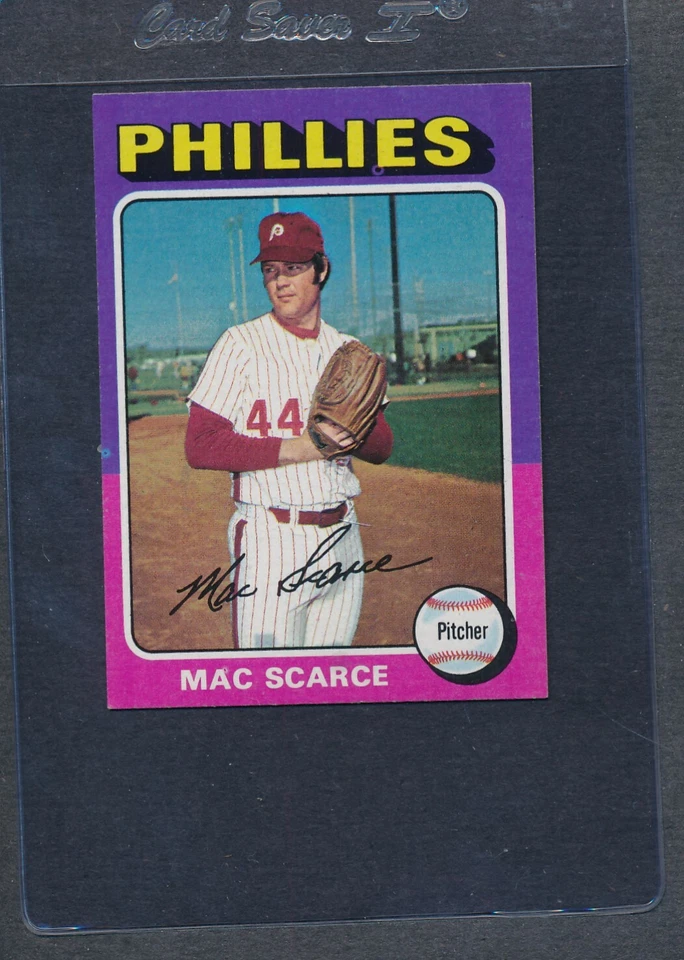1975 Topps Mini #527 Mac Scarce Phillies NM *1960 - Image 1 of 1