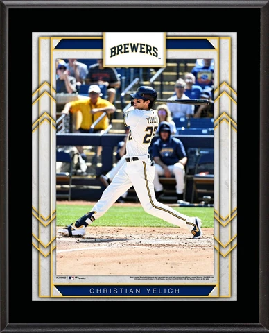 Christian Yelich Milwaukee Brewers 10.5" x 13" Player Plaque Cover