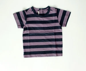 Camiseta lila y azul de manga corta de niño (talla 6 meses) - Imagen 1 de 3