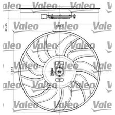 Valeo radiator fan for Audi A4 A5 A6 A7 Q3 Q5