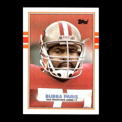 Bubba Paris 1989 Topps San Francisco 49ers #22 Nice Vintage Set! - Image 1 of 2