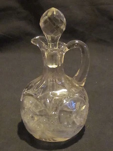 EAPG West Virginia Glass Scroll and Cane Band Cruet - Picture 1 of 1