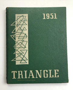 1951 TRIANGLE Vol. 40 CASS TECHNICAL HIGH SCHOOL YEARBOOK Signatures DETROIT MI - Picture 1 of 9