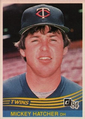1984 Donruss Baseball #147 - Mickey Hatcher - Minnesota Twins  84-140 - Image 1 of 2