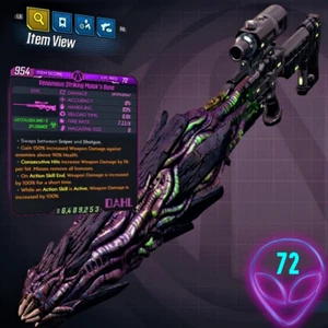 (XBOX/PC) Borderlands 3 ❗MODDED❗ Venomous Striking Malak's Bone ☣️Lvl 72 ♾️AMMO - Bild 1 von 1