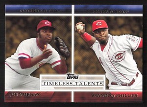 2012 Topps Timeless Talents Joe Morgan Brandon Phillips #TT-17 Cincinnati Reds