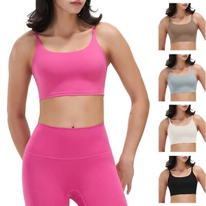Sports Bras Breathable Underwear Fitness Running Workout Yoga Bra Tops for Women - Picture 1 of 28