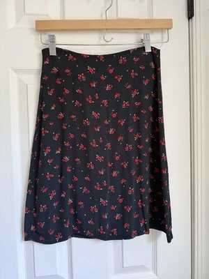 Brandy Melville черный цветочный мини юбка  - Изображение 1 из 4