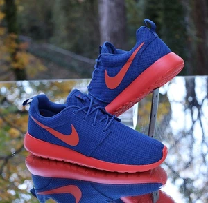 Nike Roshe Run dunkel royalblau orange 2013 Herren Größe 10 individuell 511881-483 - Bild 1 von 13