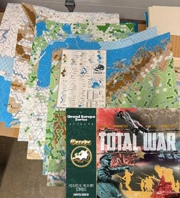 HMS/GRD "Total War" Unfolded Set of All 6x Maps - Image 1 of 2