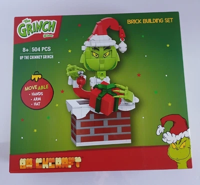 Juego de construcción de ladrillos Brickcraft "Up The Chimney Grinch" 504 piezas coleccionables nuevo Foto 1 de 4