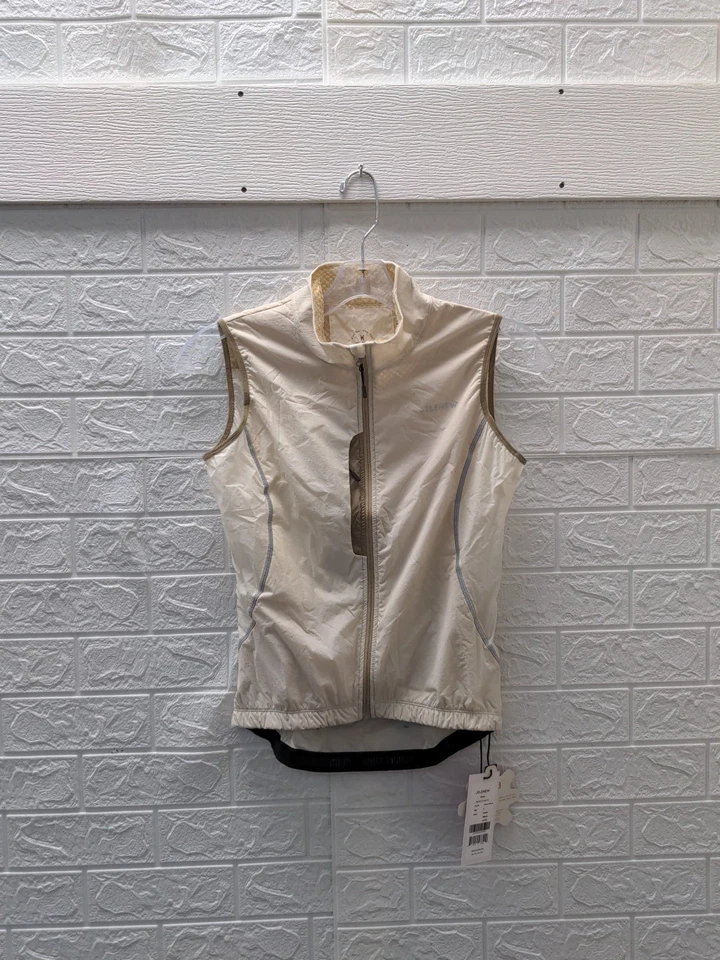 New Jelenew Windproof Thermal Gilet Cycling Vest Creamy White Sz S - Image 1 of 4