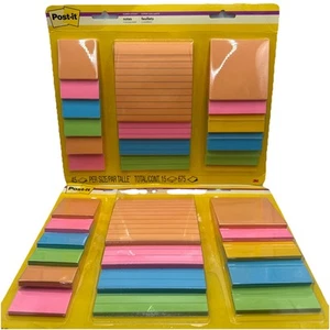 Lot (2) Post-it Super Sticky Notes Neons Color 675 Count 2x Sticky School Office - Picture 1 of 3