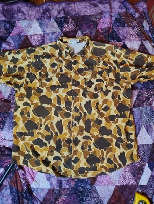 Camisa de Tiro Columbia Camuflada De Colección Para Hombres 2XL Marrón Caza Ventilada Forrada de Pato Foto 1 de 4