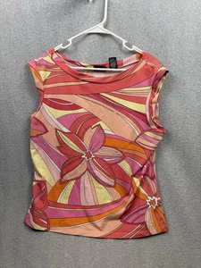 Camisa New York And Co Mujer XL Rosa Abstracta - Imagen 1 de 9