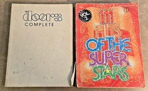 Lot of 2 piano/vocal TABLATURE BOOKS The Doors & 111 Hits of the Superstars V. 2 - Picture 1 of 12