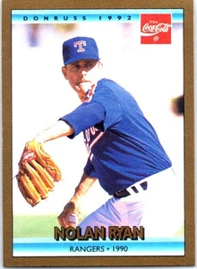 1992 Donruss Coca-Cola Nolan Ryan #24 Nolan Ryan Texas Rangers - Picture 1 of 2