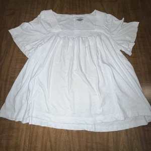 Camisa Top Lane Bryant Manga Larga Mujer Blanca Talla 14/16 - Imagen 1 de 4