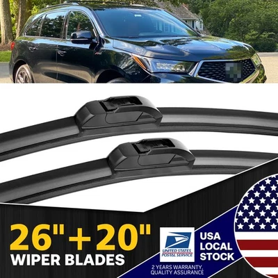 Front Windshield Wiper Blades For Lexus GX460 2011-2014 Pair 26"+20" All Season Foto 1 de 4