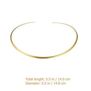 Halskette Mit Hoher Nacken Damen Fräulein Choker-Halskette Goldene - Picture 1 of 10
