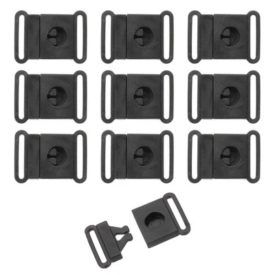 50pcs Safety Breakaway Buckle 20mm / 3/4" Plastic Flat Snap Insert Buckle Foto 1 de 4