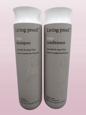 CHAMPÚ Y ACONDICIONADOR LIVING PROOF FRIZZ SUAVIZA Y DETIENE EL FRIZZ 8 OZ NUEVO SIN CAJA 2 PIEZAS Foto 1 de 2
