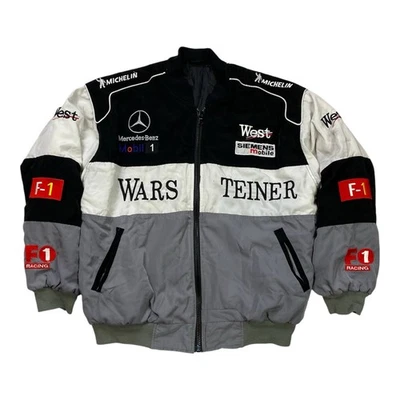 Chaqueta de carreras de colección Mercedes-Benz F1 West McLaren Warsteiner Mika Hakkinen Foto 1 de 4