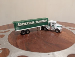1983 Matchbox Convoy CY5 Peterbilt Covered Truck "Interstate Trucking" 1:80 - Picture 1 of 15