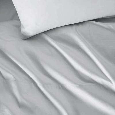 NWOT - BOLL & BRANCH Percale Hemmed Fitted Sheet  Sky  | KING - Image 1 of 3