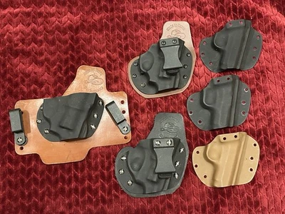 White Hat Holsters MaxTuck IWB Holsters Cowhide Leather Waistband Lot W/ Extras - Image 1 of 4