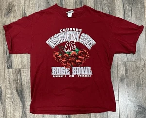 Vintage 1998 Washington State Cougars Rose Bowl Football XL Shirt Pac-10 - Picture 1 of 3