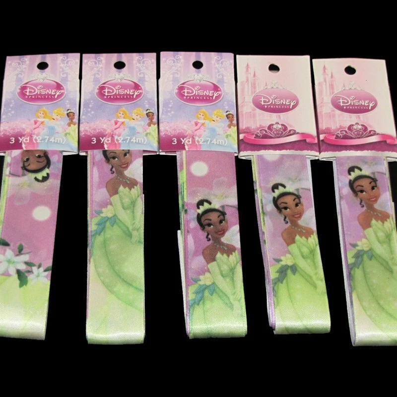 3 Yards Disney Princess Tiana Satin Ribbon 1"W - Image 1 of 1