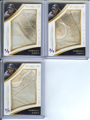 2015 Immaculate Robinson Cano GAME USED BATTING GLOVES /4 New York Mets - Image 1 of 2