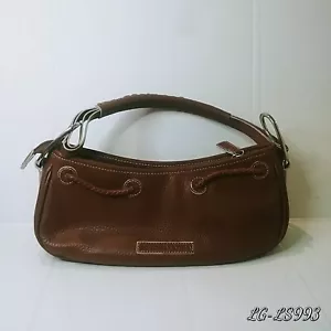 BCBG MAXAZRIA Cuero Marrón BOHO Cremallera Asa Bolso sin asas Bolso de hombro y bolso de almacenamiento. - Imagen 1 de 7