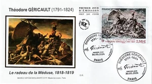 FDC 2024_Enveloppe 1er jour_fdc_soie_Tableau_Théodore Géricault (Salon). - Photo 1/2