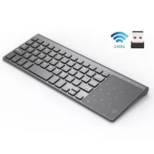 Ultra-Thin 2.4GHz Wireless Keyboard with Touchpad for Android Windows Tablet PC - Picture 1 of 11