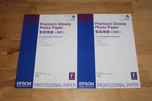2x Epson C13S042091 Premium Glossy Photopaper Inkjet 255g / m2 A2 25 (2 Pack) - Afbeelding 1 van 2