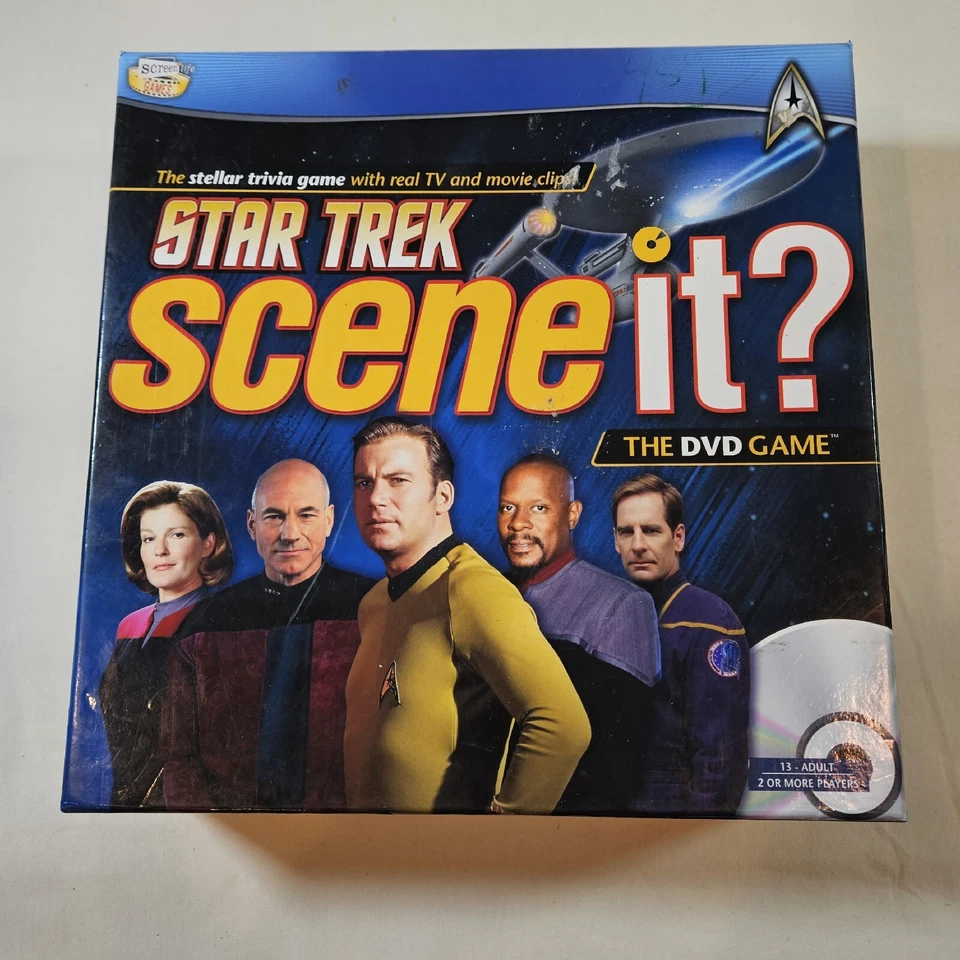 Star Trek Scene It? DVD Board Game Screenlife Mattel 2009 Complete Read Descript - Image 1 of 4